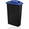 Global Industrial Recycling Bottle & Can Lid, 20 W/Dia, Blue, Plastic 261905BL